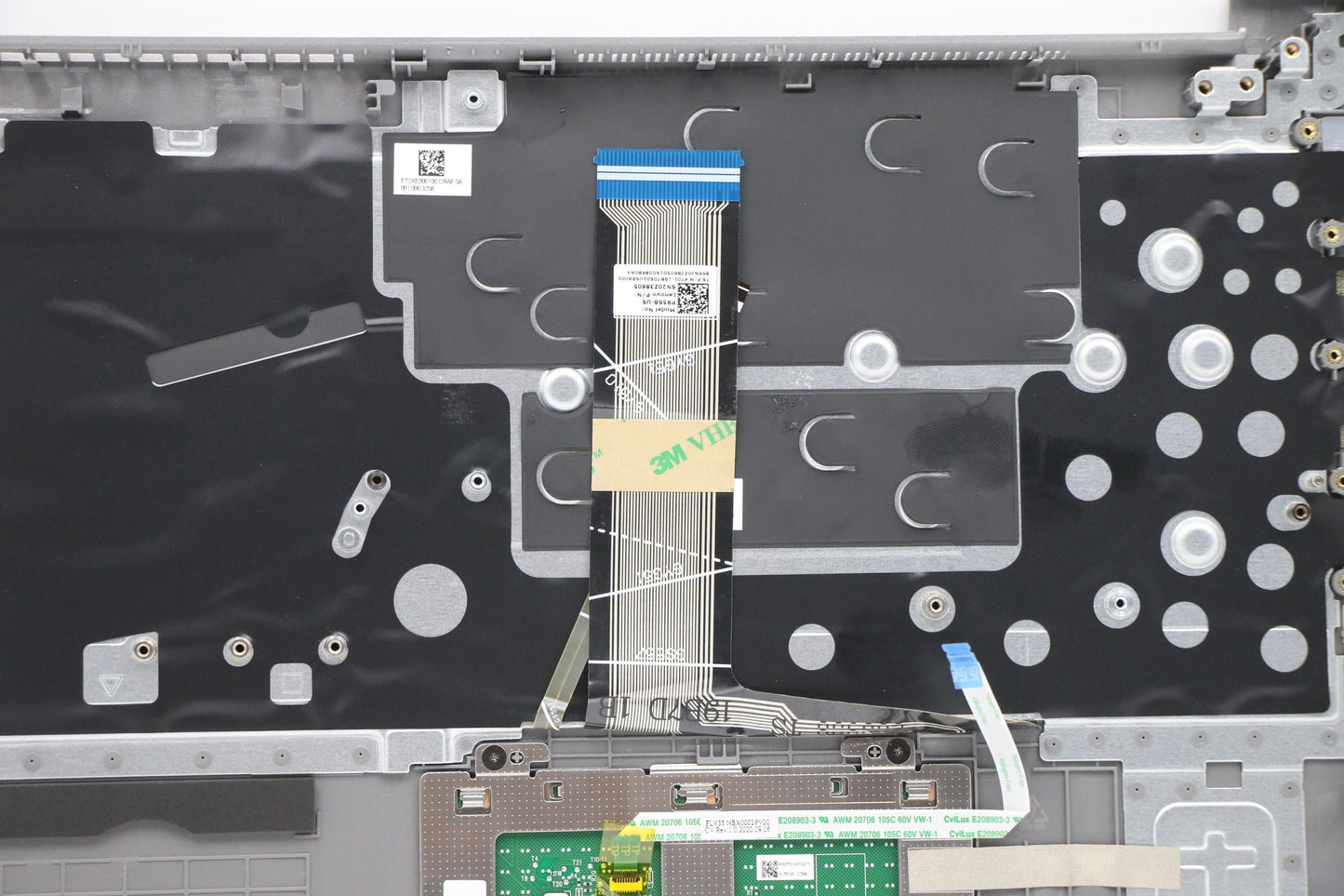 Lenovo US Keyboard with Mineral Grey C-Cover, Backlight - 5CB1B34873