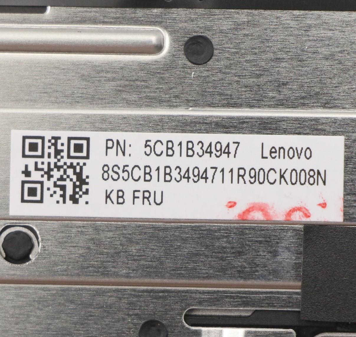 Lenovo Cover Upper Case Asm_Fra/Eng W - 5CB1B34947