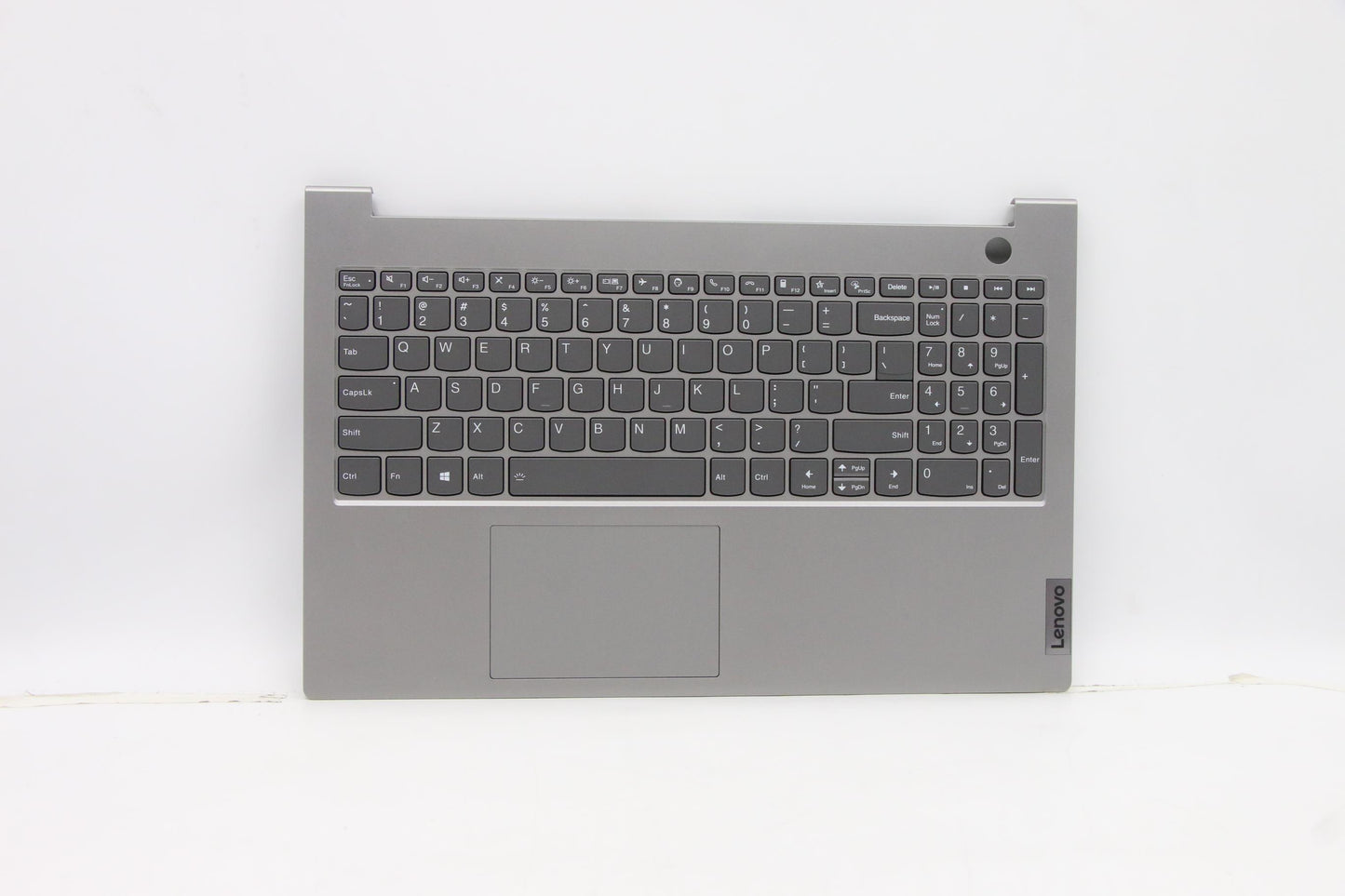Lenovo - C-Cover with Keyboard, USA English Layout, Mineral Grey, Backlit - 5CB1B34982