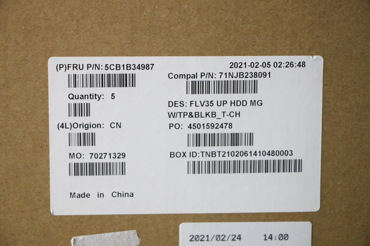 Lenovo Cover Uppercaseasm_Tc C20Ve Hd - 5CB1B34987