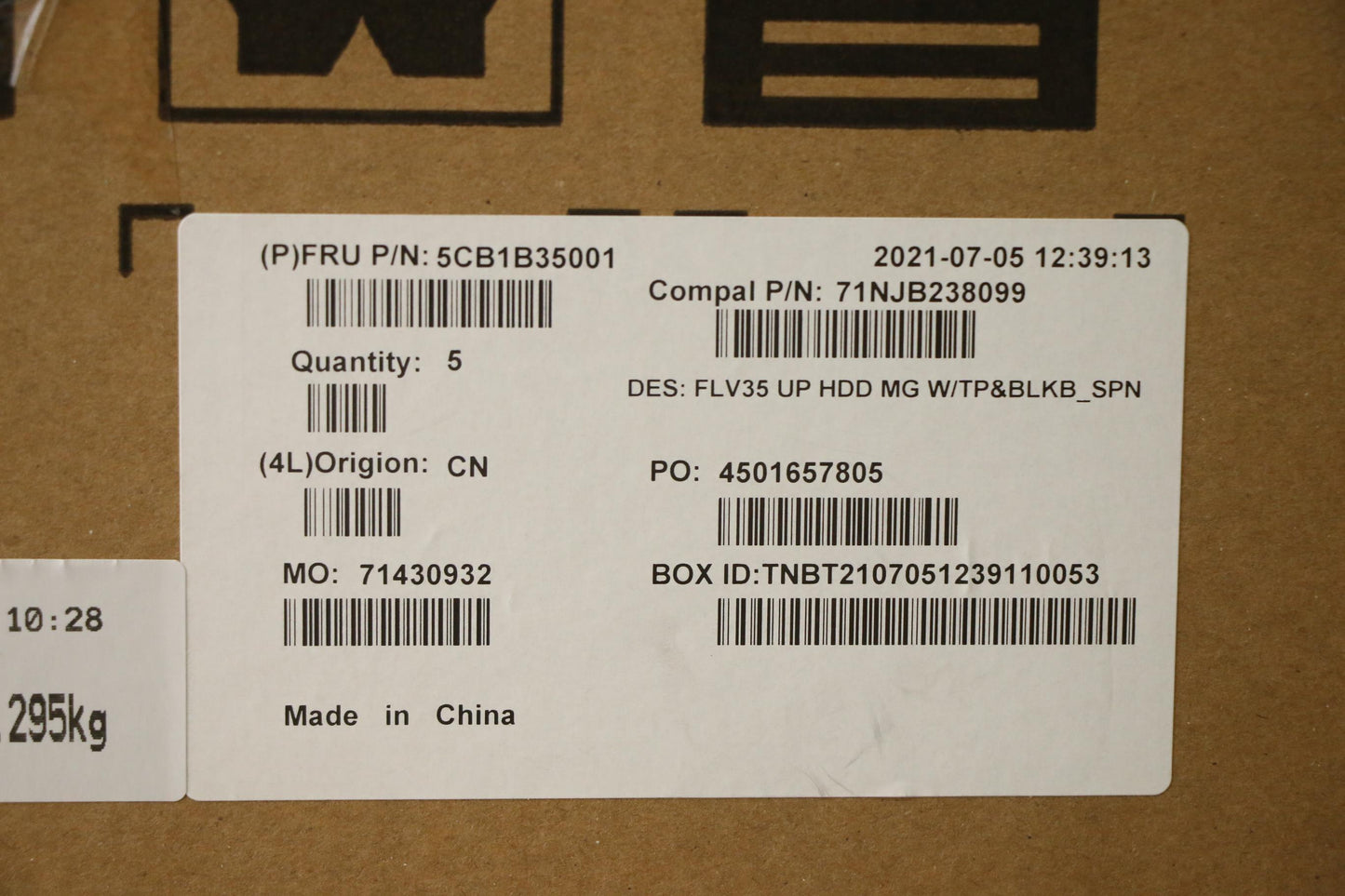 Lenovo Cover Uppercaseasm_Spa C20Ve H - 5CB1B35001