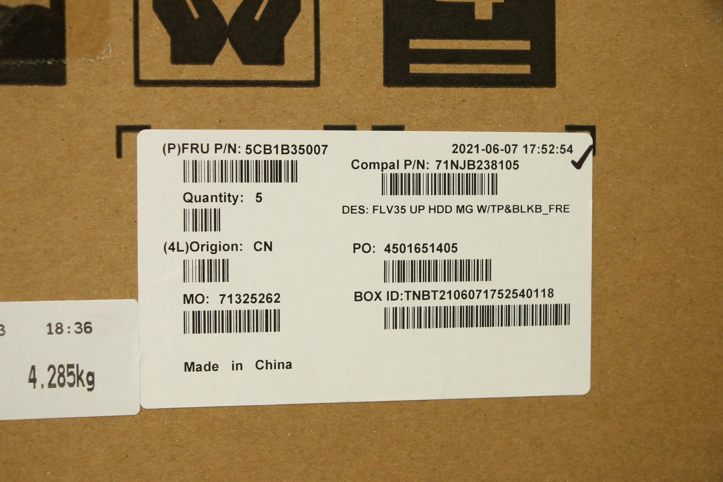 Lenovo Cover Uppercaseasm_Fra C20Ve H - 5CB1B35007