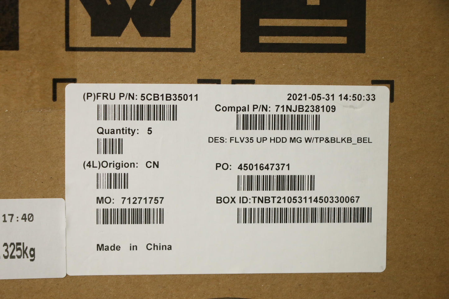 Lenovo Cover Uppercaseasm_Bel C20Ve H - 5CB1B35011