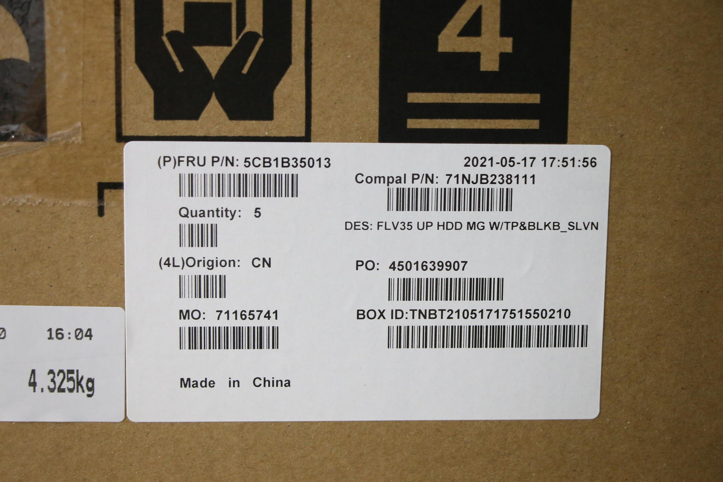 Lenovo Cover Uppercaseasm_Slv C20Ve H - 5CB1B35013
