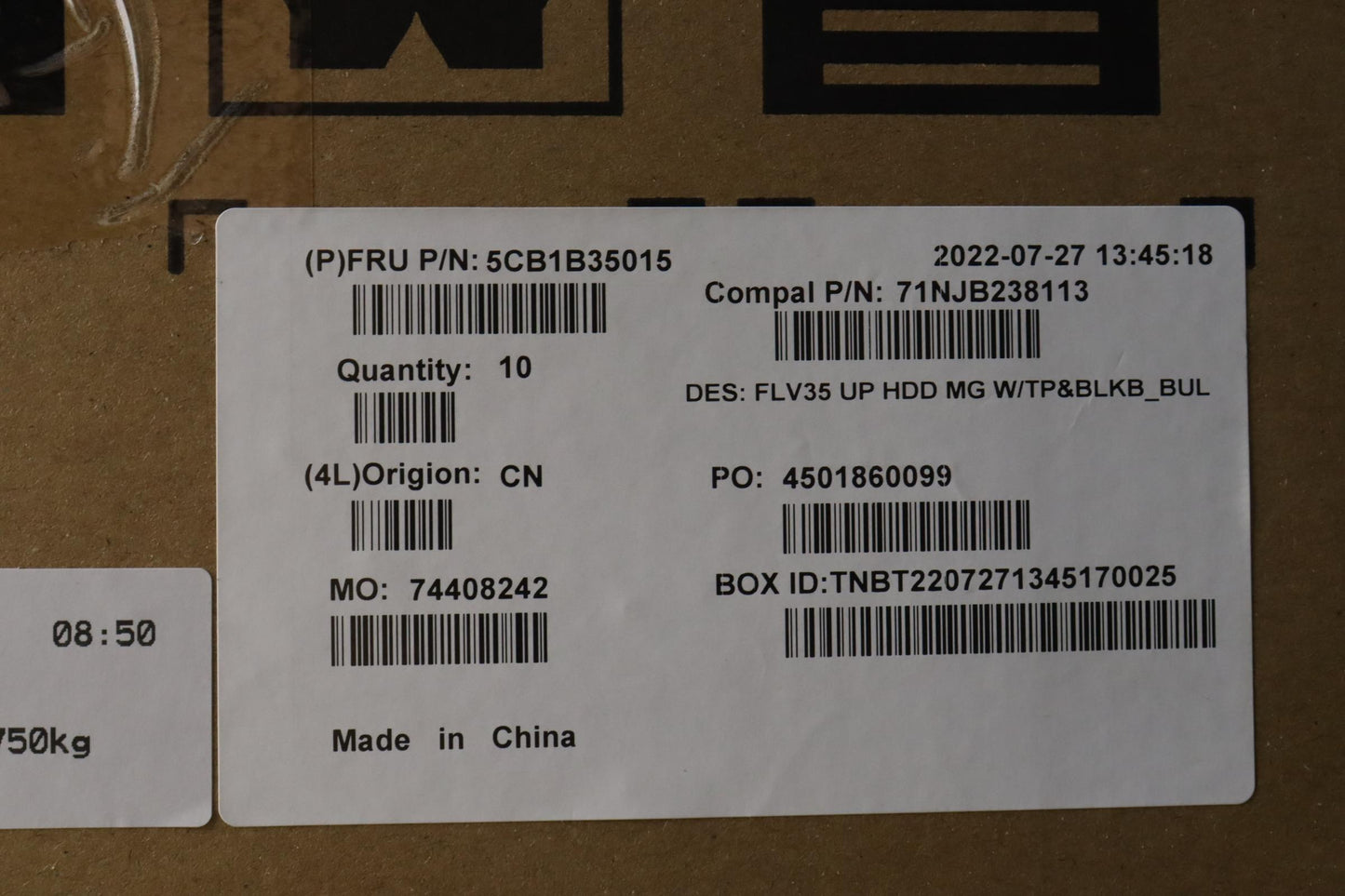 Lenovo Cover Uppercaseasm_Bul C20Ve H - 5CB1B35015