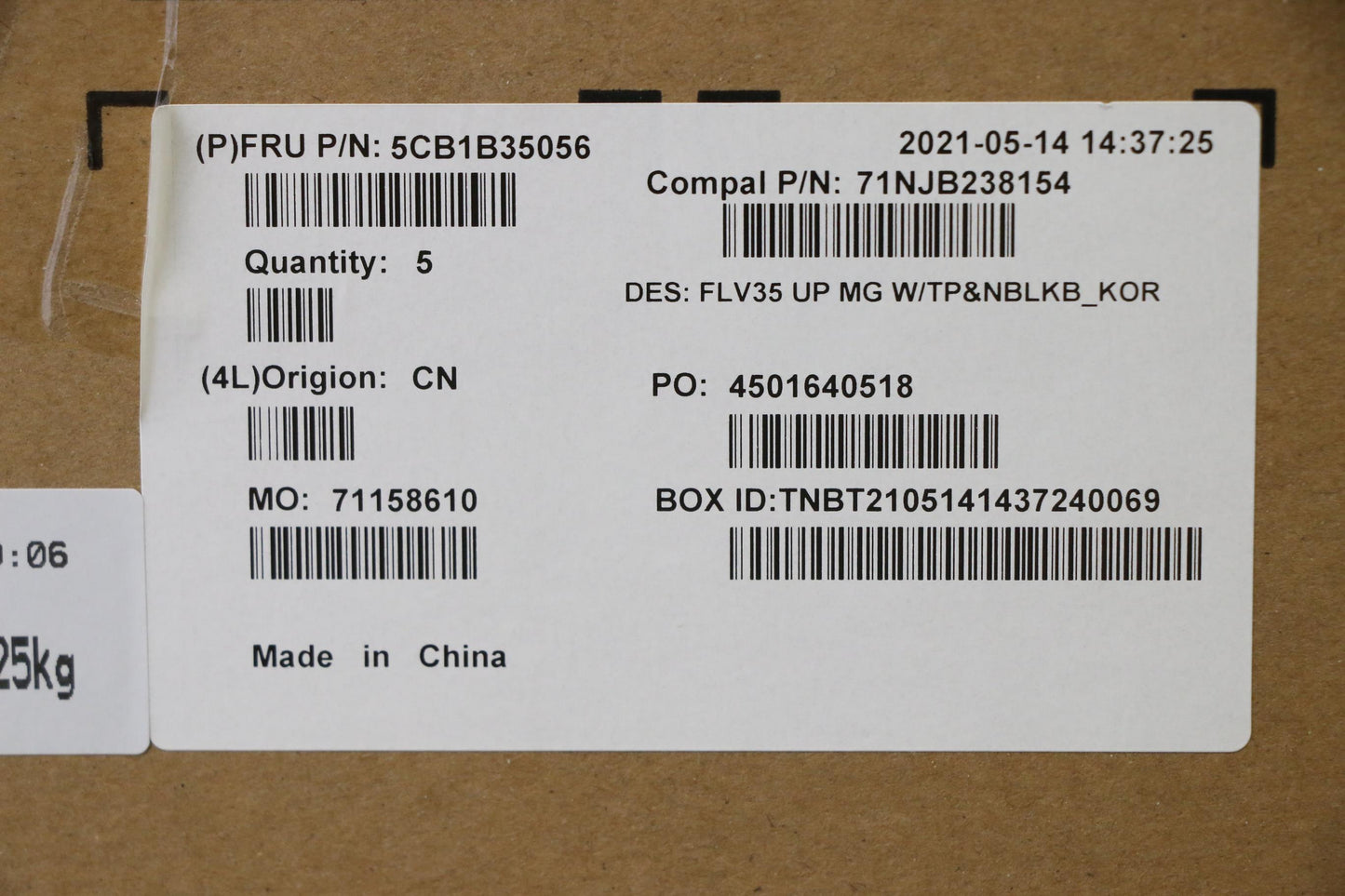 Lenovo Cover Uppercaseasm_Kor C20Ve M - 5CB1B35056
