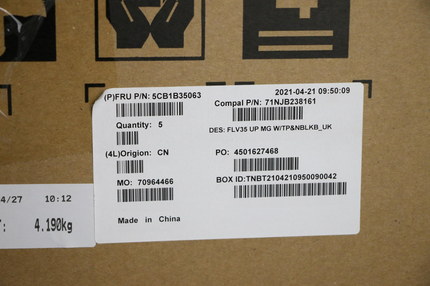 Lenovo Cover Uppercaseasm_Uke C20Ve M - 5CB1B35063