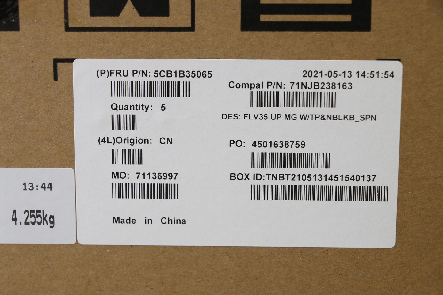 Lenovo Cover Uppercaseasm_Spa C20Ve M - 5CB1B35065