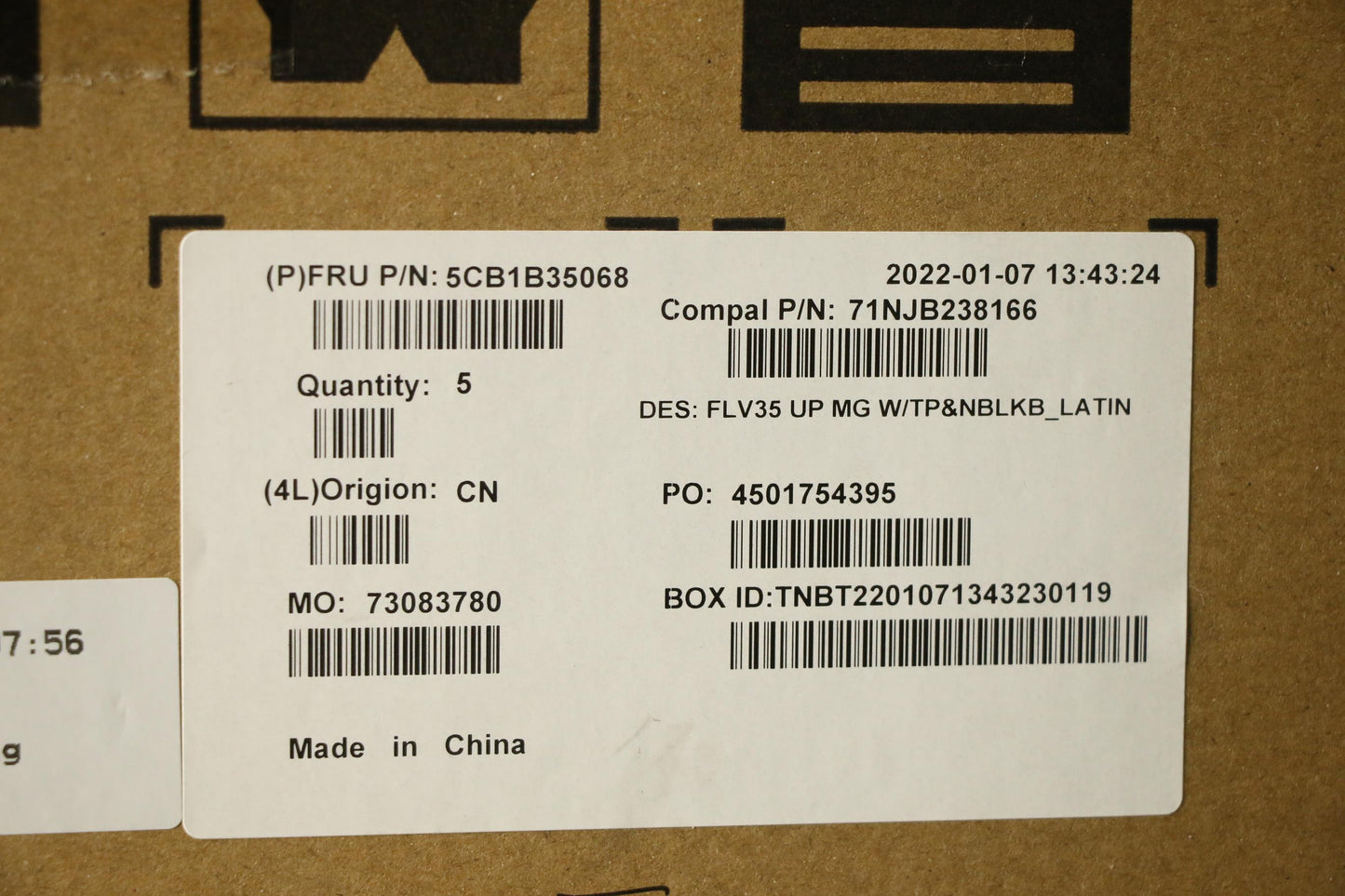 Lenovo Cover Uppercaseasm_La Spa C20V - 5CB1B35068