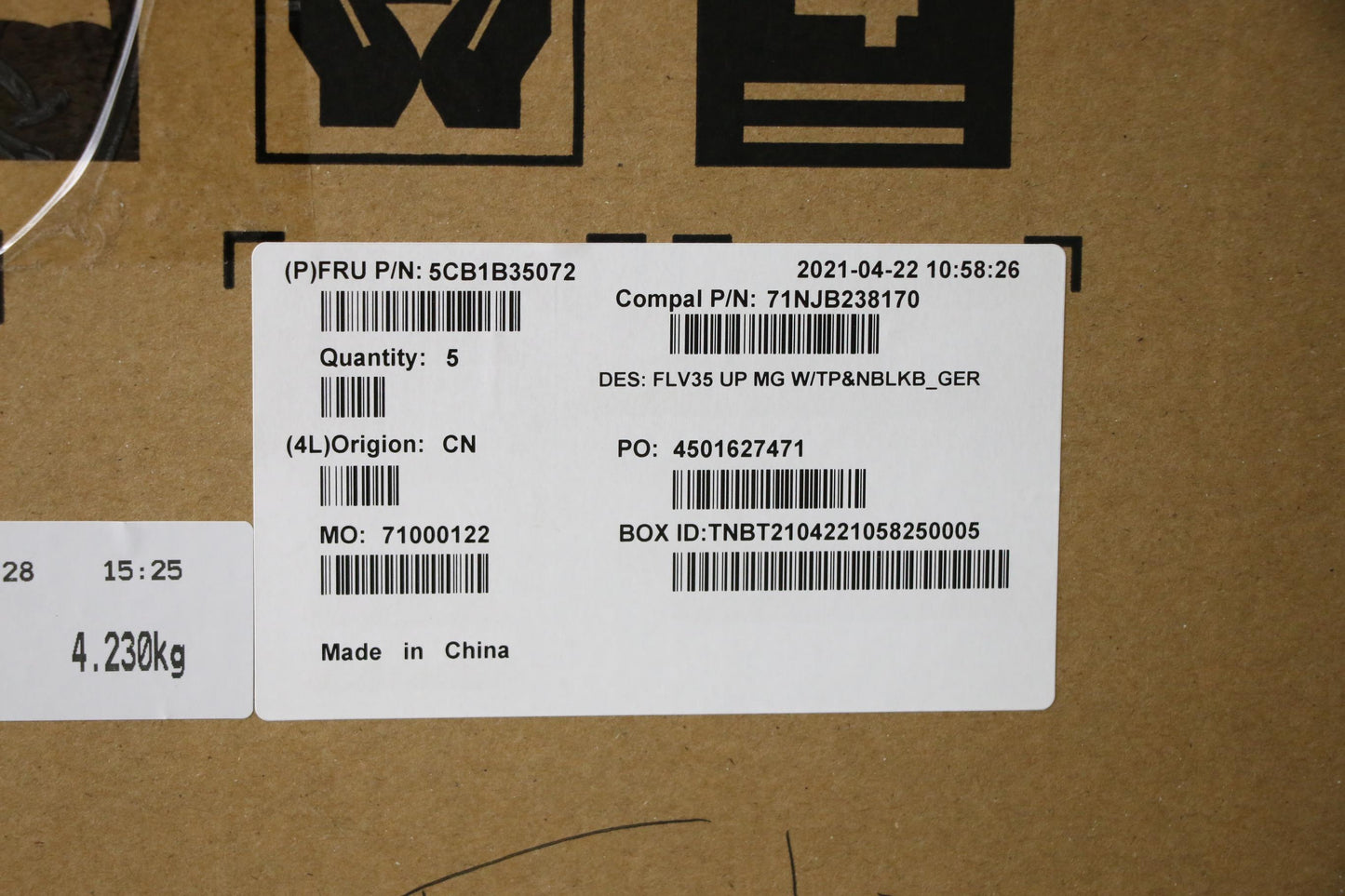 Lenovo Cover Uppercaseasm_Ger C20Ve M - 5CB1B35072