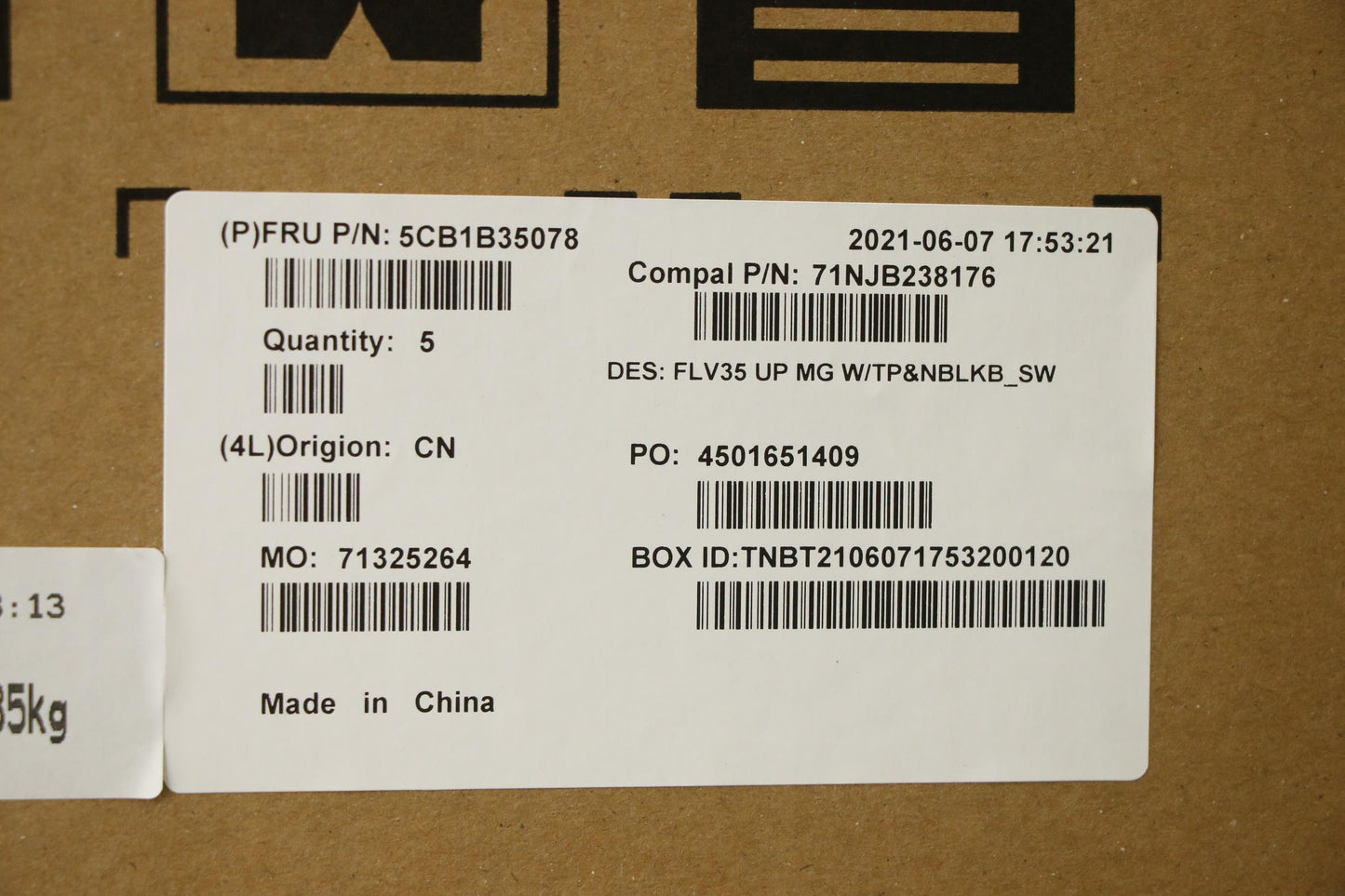 Lenovo Cover Uppercaseasm_Sws C20Ve M - 5CB1B35078