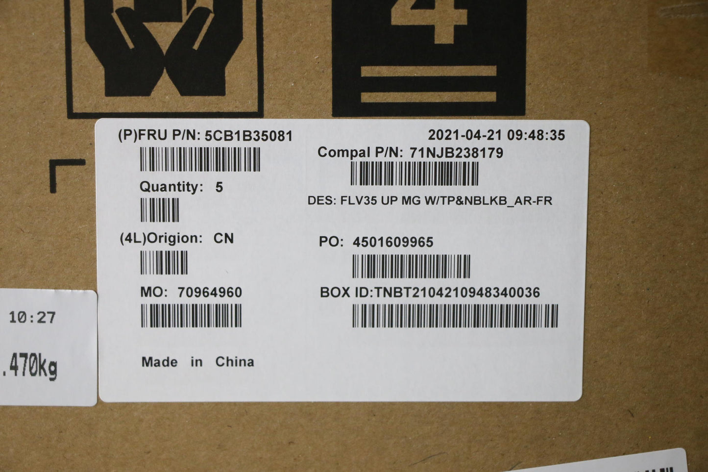 Lenovo Cover Uppercaseasm_Fra/Ara C20 - 5CB1B35081