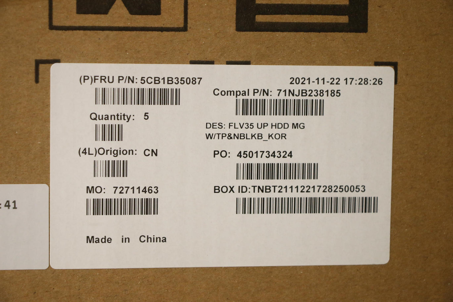 Lenovo Cover Uppercaseasm_Kor C20Ve H - 5CB1B35087