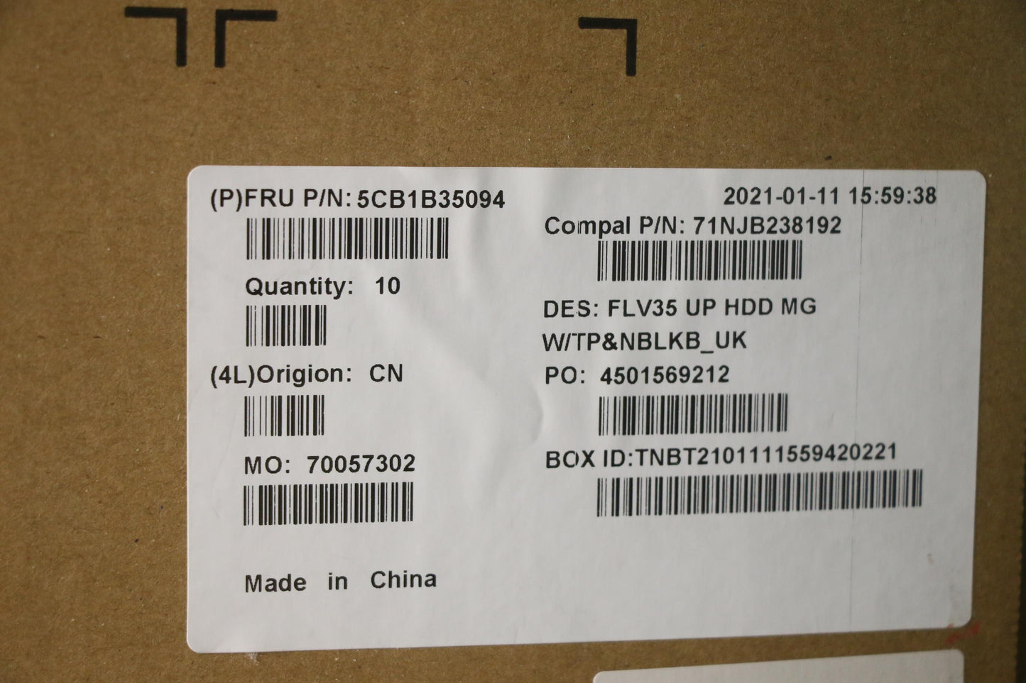 Lenovo Cover Uppercaseasm_Uke C20Ve H - 5CB1B35094