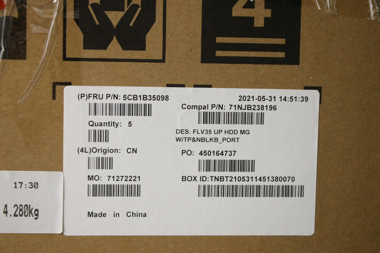 Lenovo Cover Uppercaseasm_Por C20Ve H - 5CB1B35098