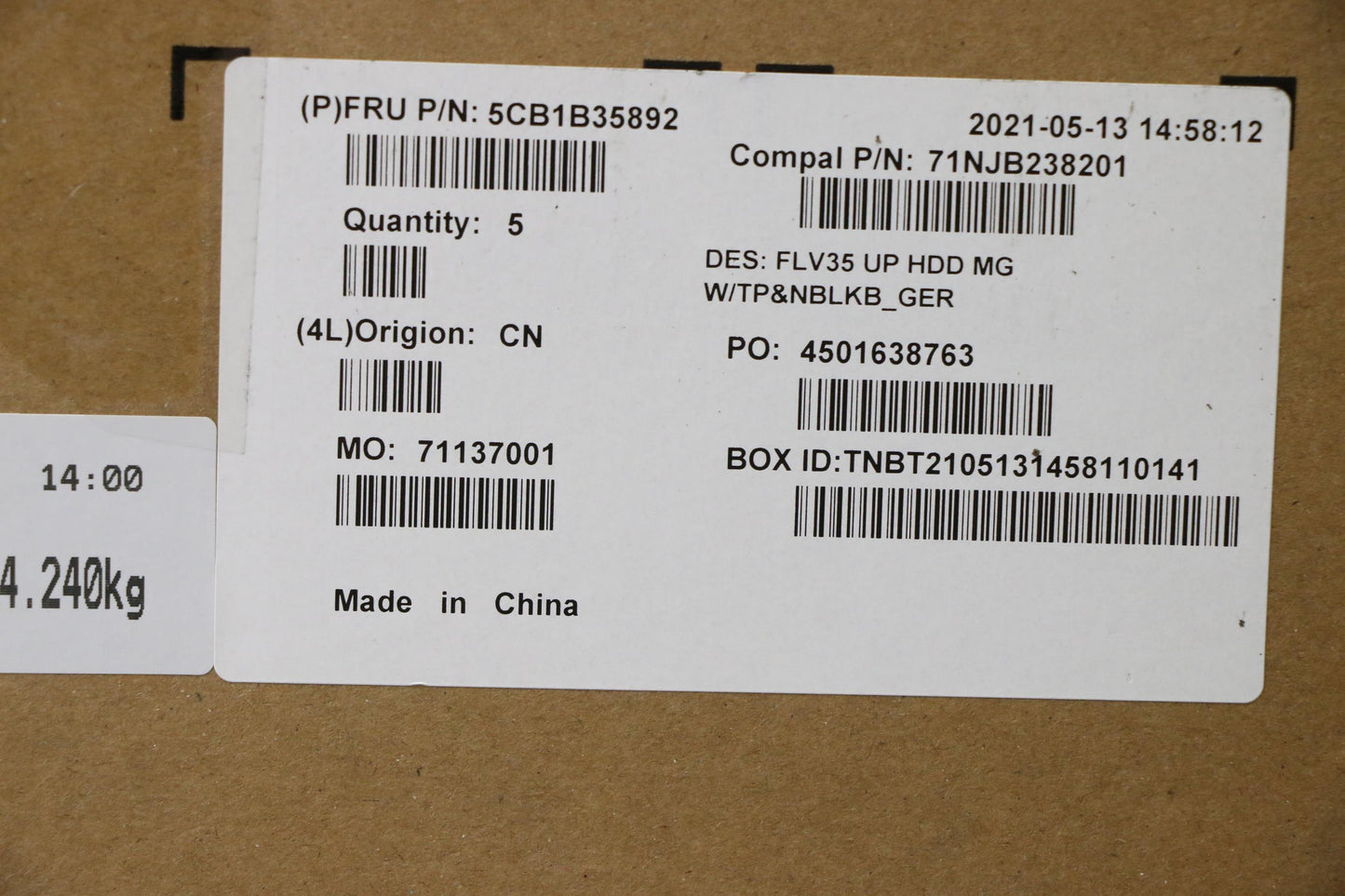 Lenovo Cover Uppercaseasm_Ger C20Ve H - 5CB1B35892