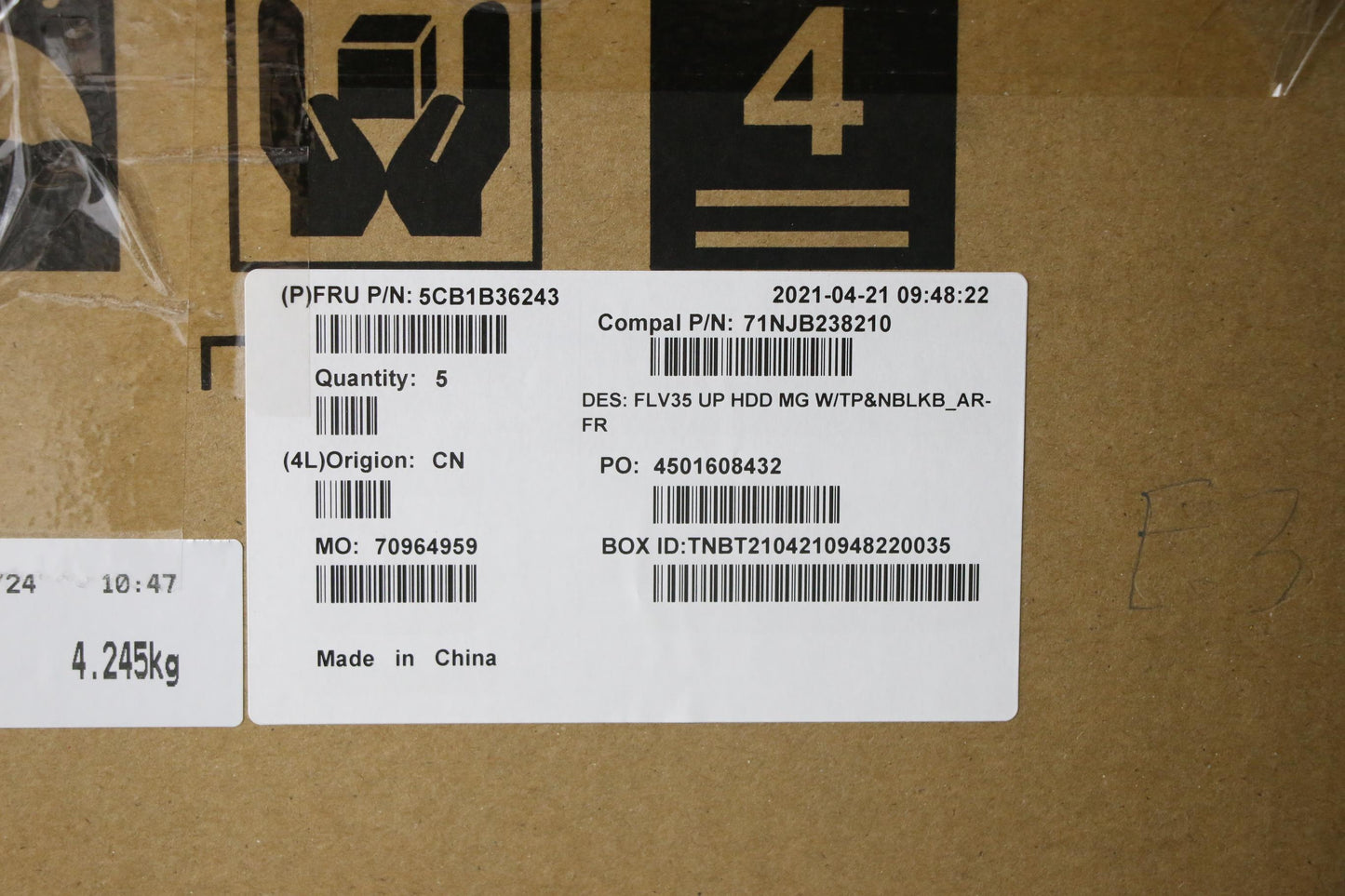 Lenovo Cover Uppercaseasm_Fra/Ara C20 - 5CB1B36243