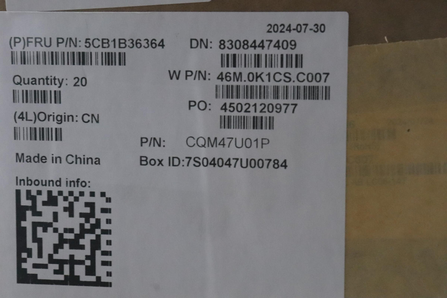 Lenovo - COVER LCD Cover W 82HS AL AB - 5CB1B36364