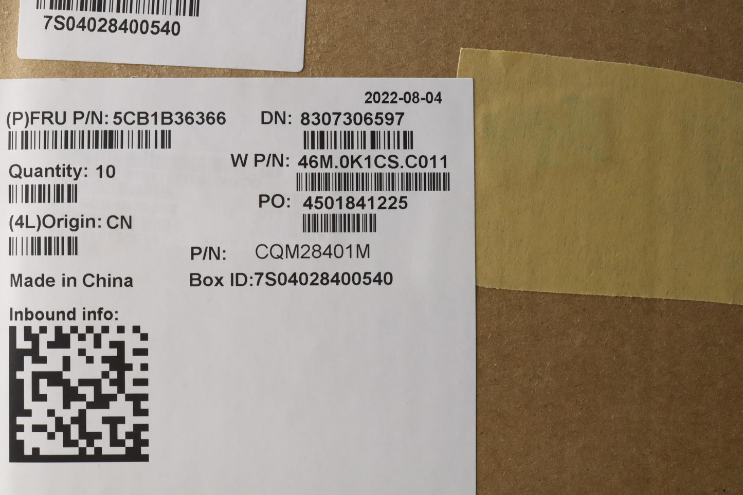 Lenovo Cover Upper Case Asm_Eng W 82H - 5CB1B36366
