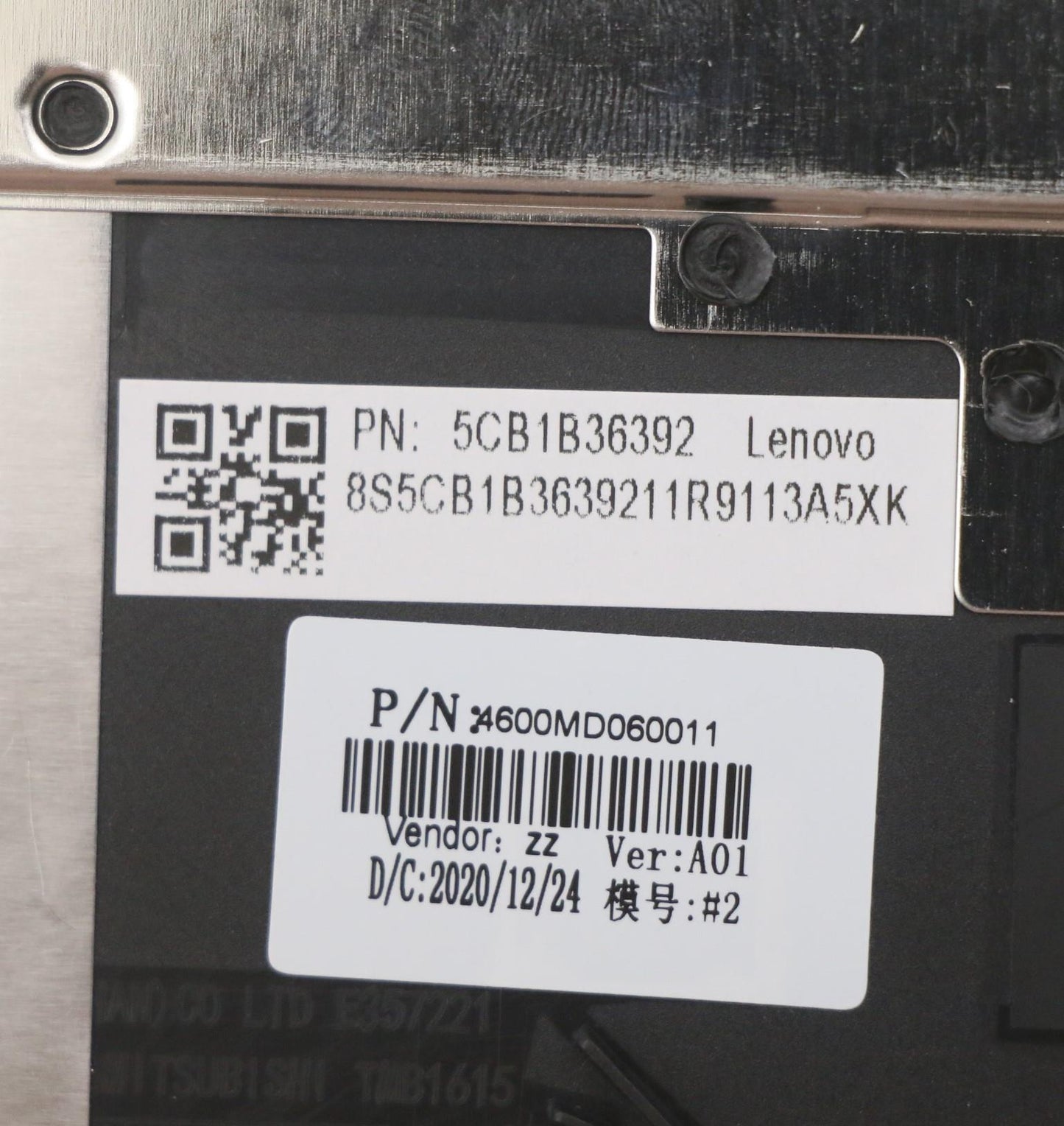 Lenovo Cover Upper Case Asm_Euro Eng - 5CB1B36392