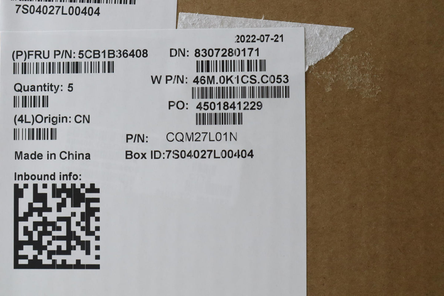 Lenovo Cover Upper Case Asm_Tc W 82Hs - 5CB1B36408