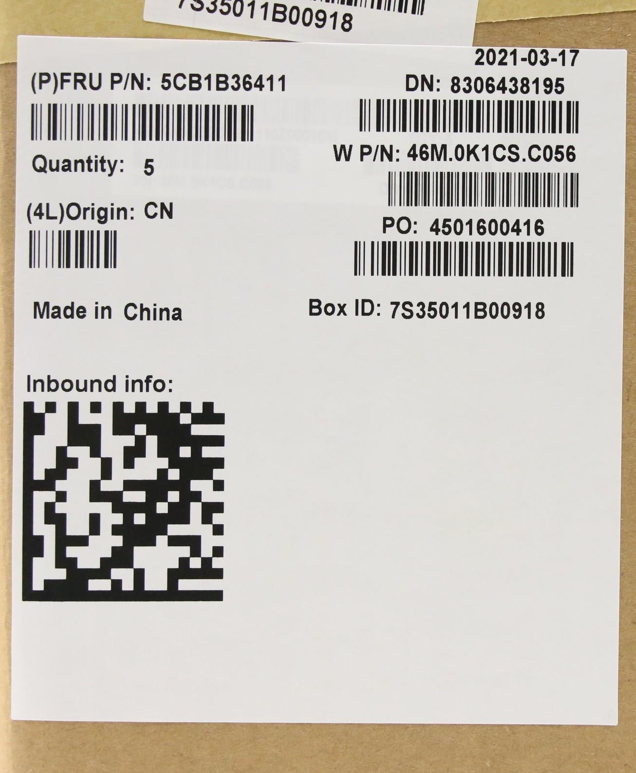 Lenovo Cover Upper Case Asm_Ger W 82H - 5CB1B36411