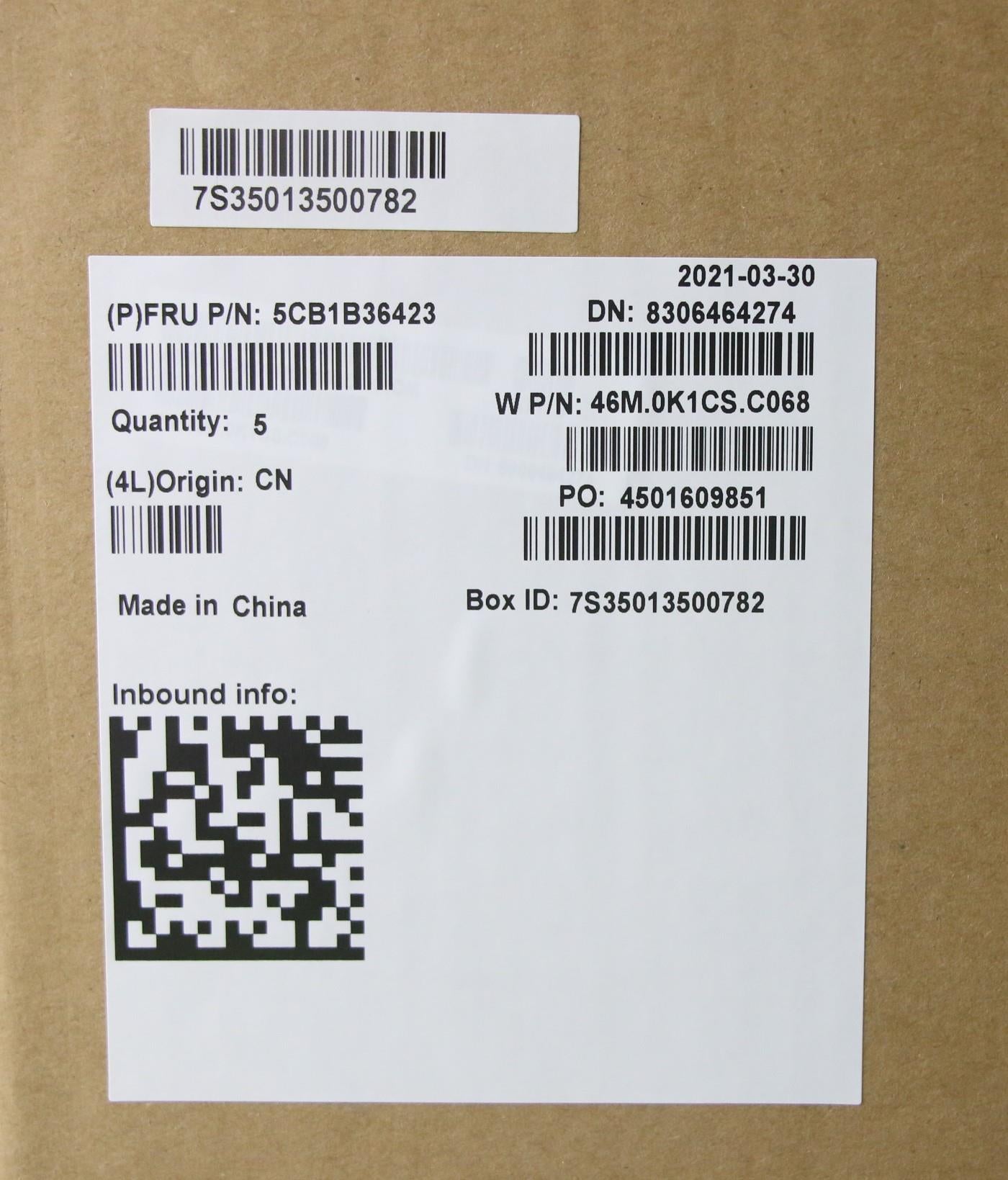 Lenovo Cover Upper Case Asm_Euro Eng - 5CB1B36423