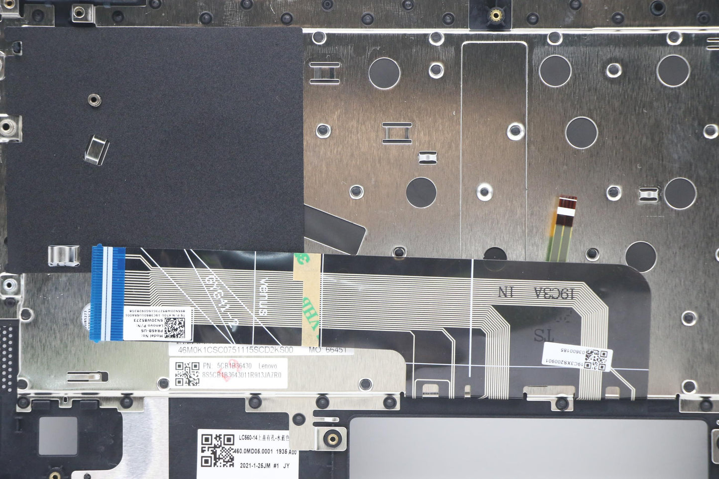 Lenovo C-Cover with Keyboard, USA English, Abyss Blue, Backlight - 5CB1B36430