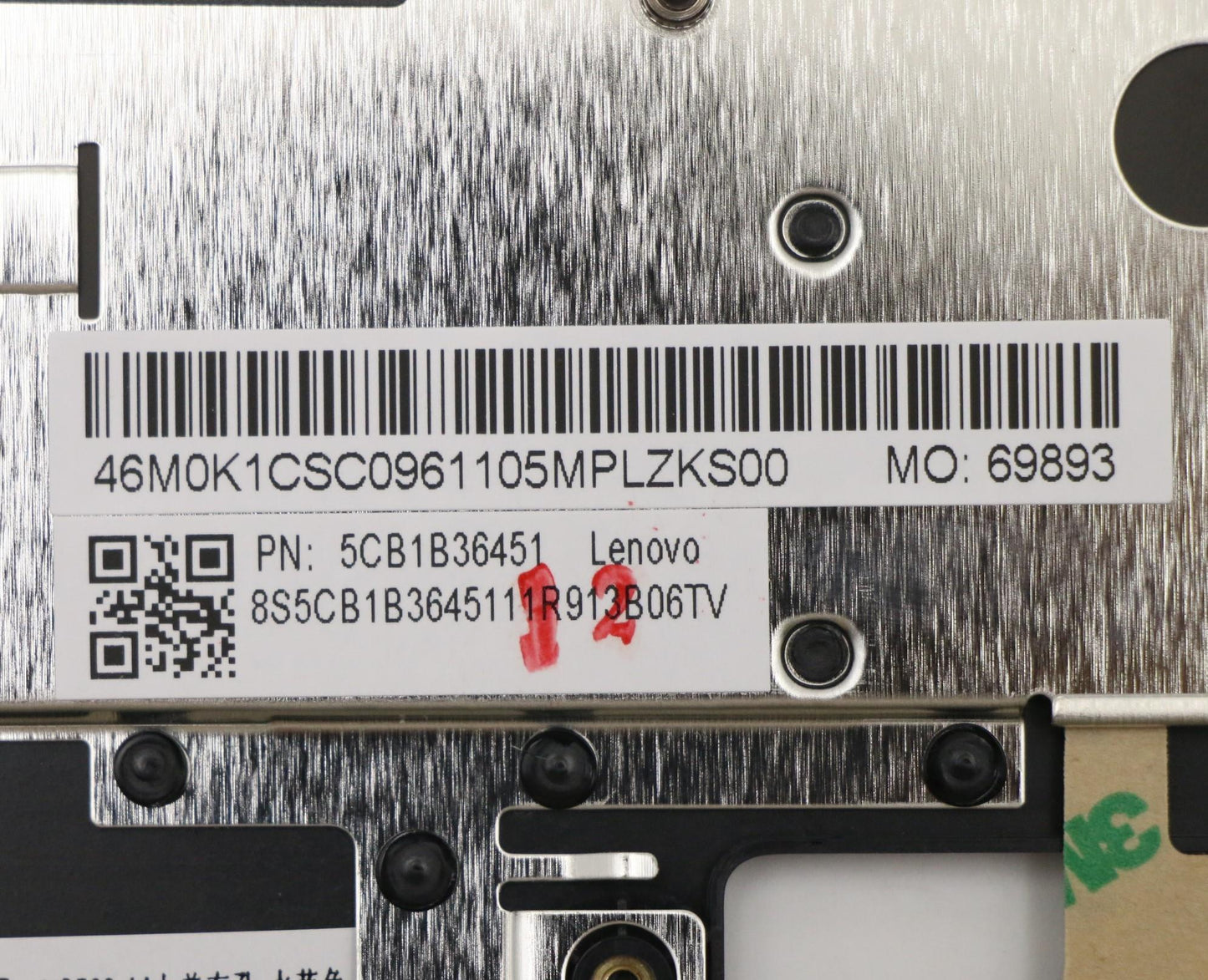 Lenovo Cover Upper Case Asm_Bel W 82H - 5CB1B36451