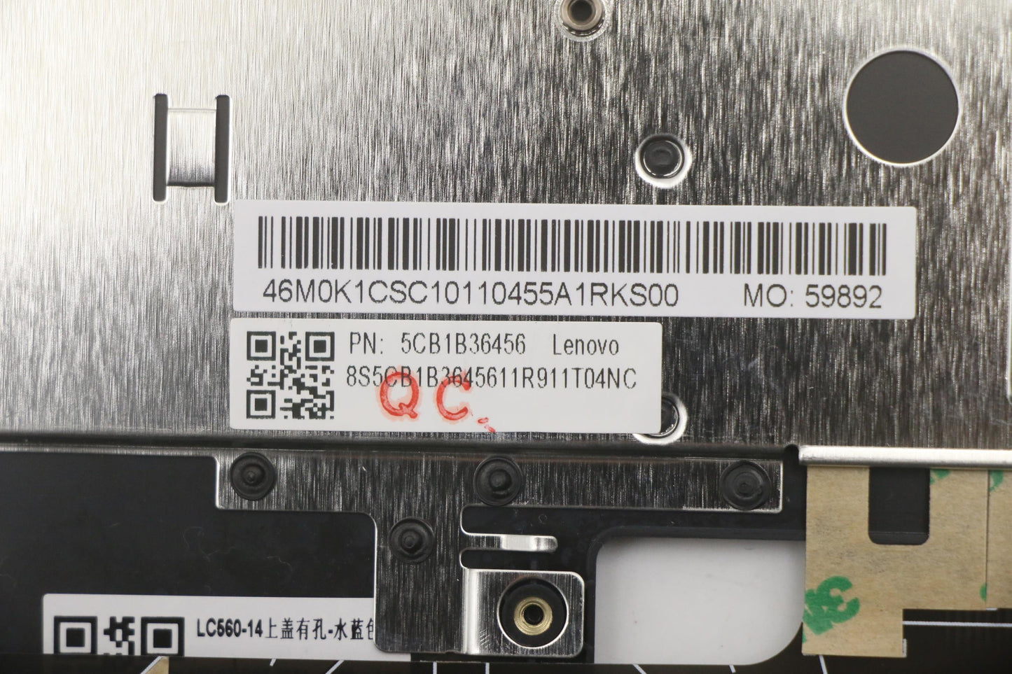 Lenovo Cover Upper Case Asm_Cze/Slk W - 5CB1B36456