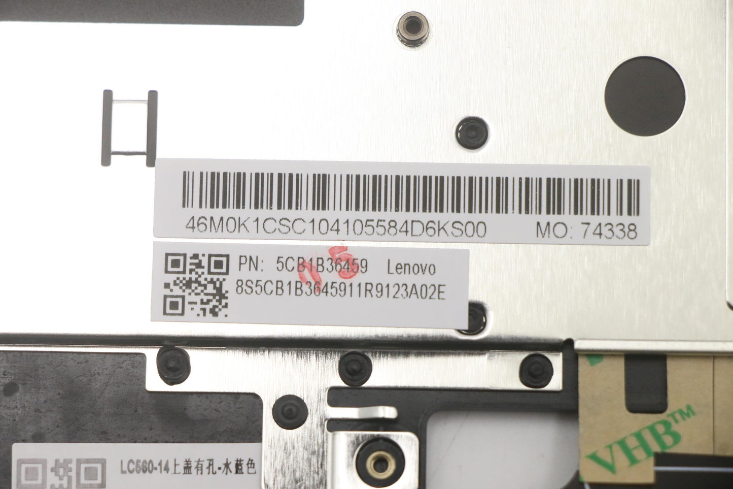 Lenovo Cover Upper Case Asm_Fra/Ara W - 5CB1B36459