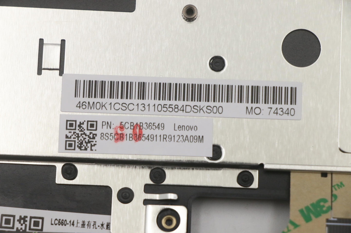 Lenovo Cover Upper Case Asm_Euroeng W - 5CB1B36549