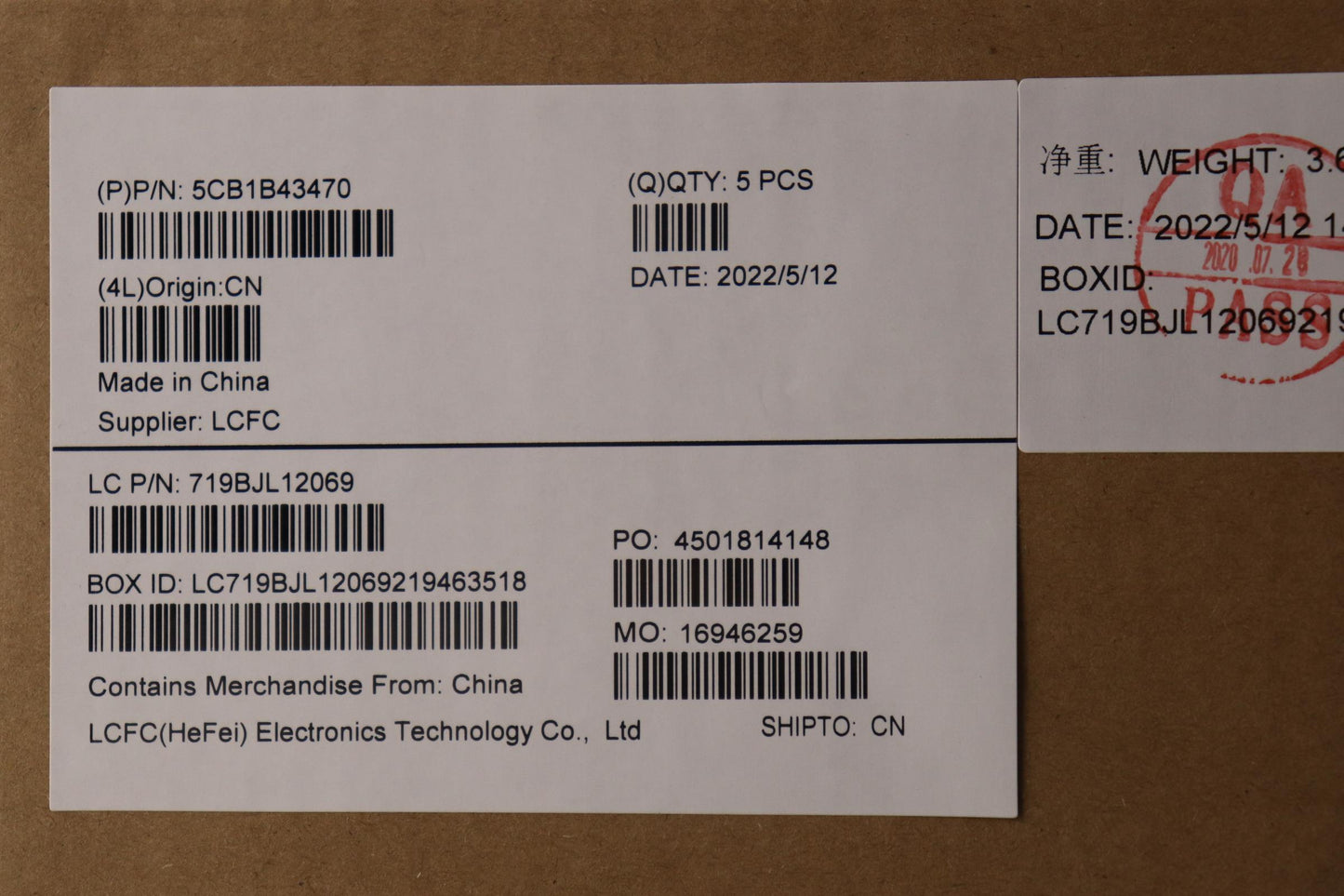 Lenovo Cover Upper Case Asm_Eng L82Fg - 5CB1B43470