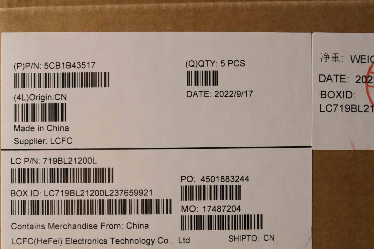 Lenovo Cover Upper Case Asm_La Spa L8 - 5CB1B43517