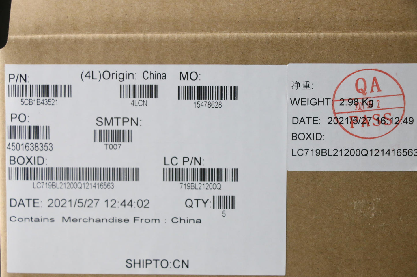 Lenovo Cover Upper Case Asm_Slv L82La - 5CB1B43521