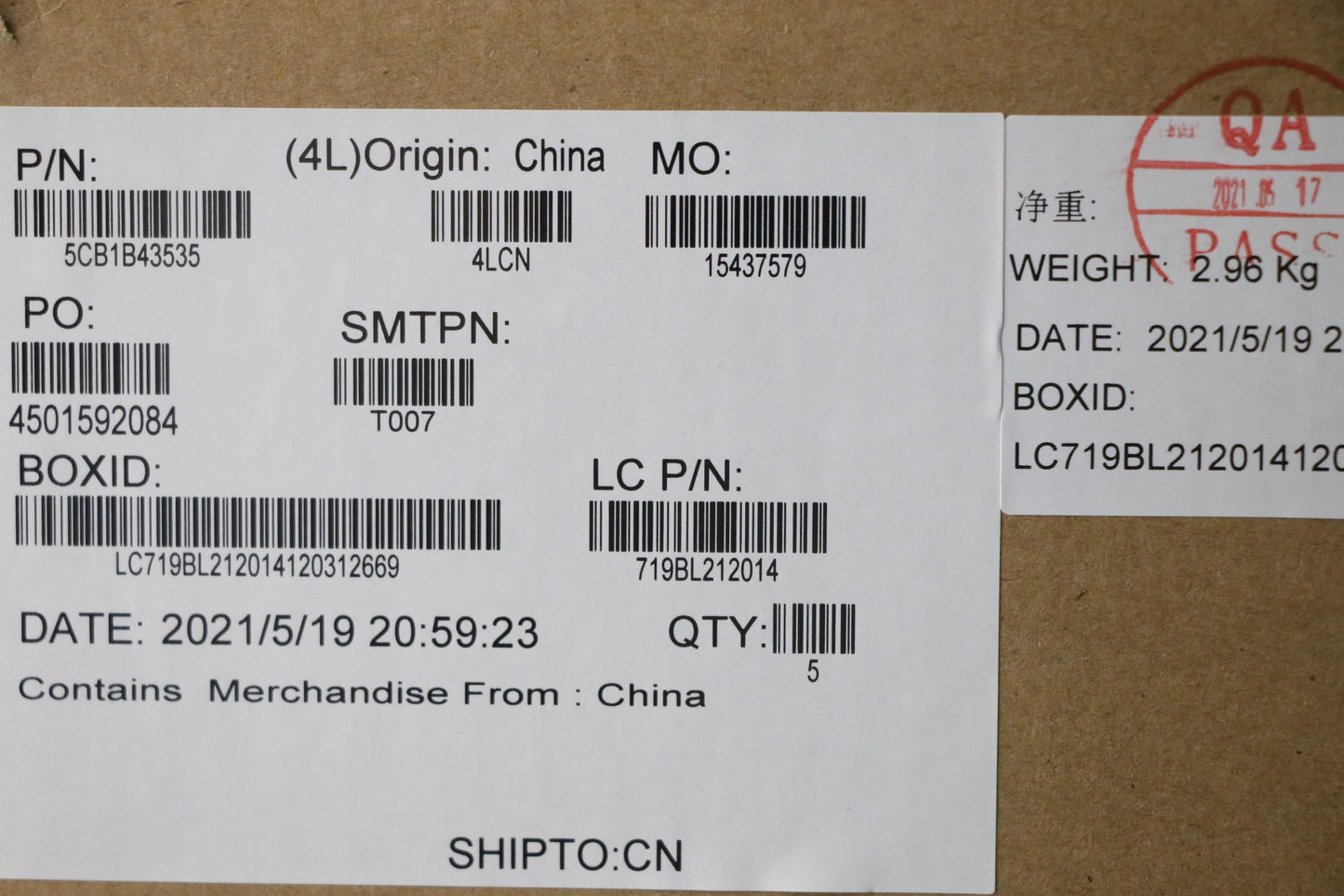 Lenovo Cover Upper Case Asm_Euro Engl - 5CB1B43535