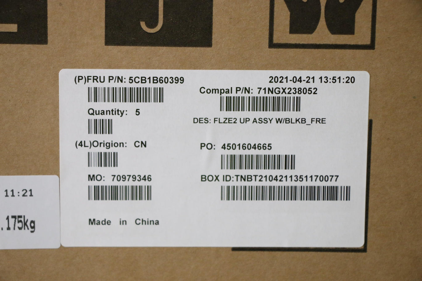 Lenovo Cover Upper Case Asm_Fra C 81X - 5CB1B60399
