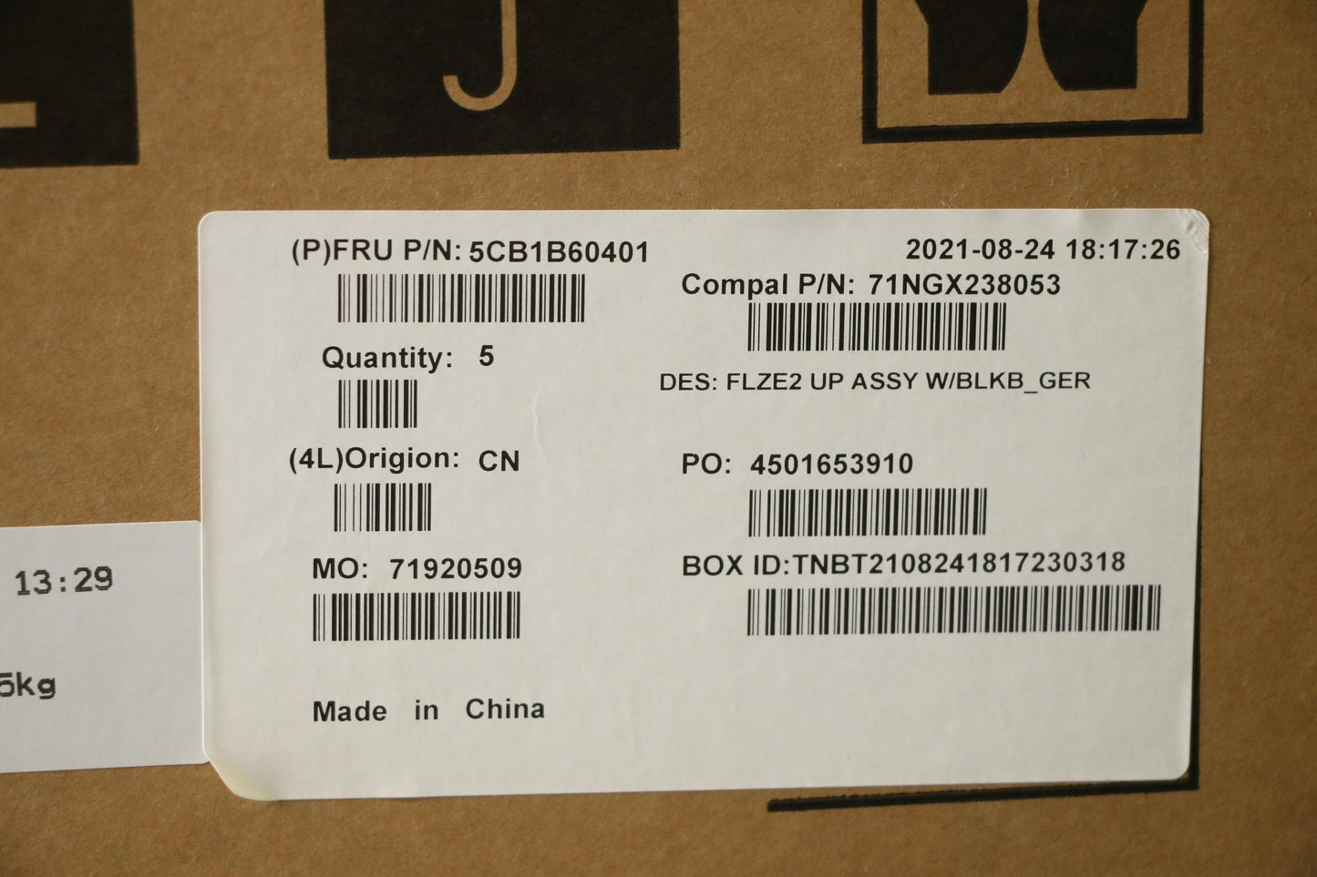 Lenovo Cover Upper Case Asm_Ger C 81X - 5CB1B60401