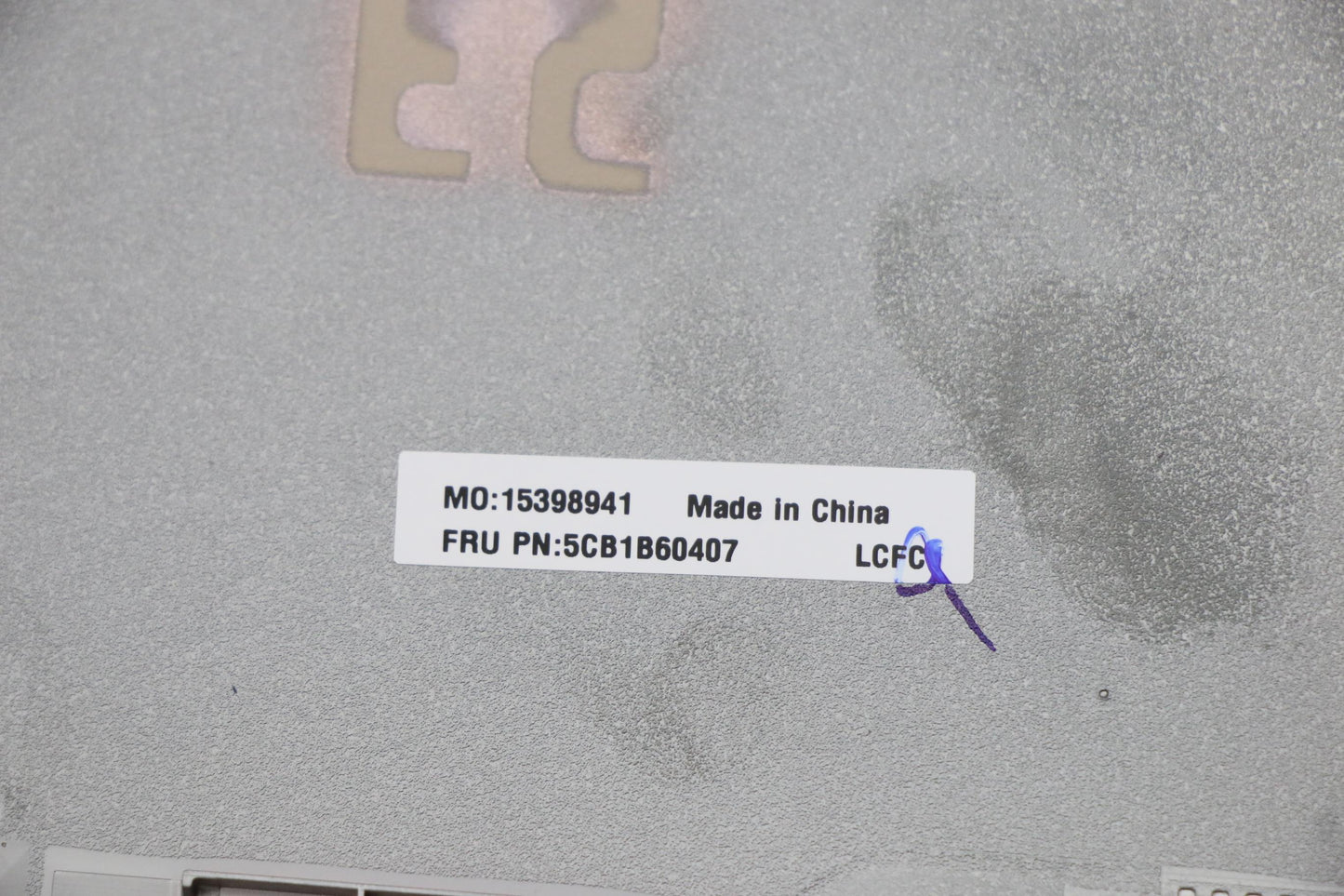 Lenovo Cover Lower Case L 82H7 Nosp_S - 5CB1B60407
