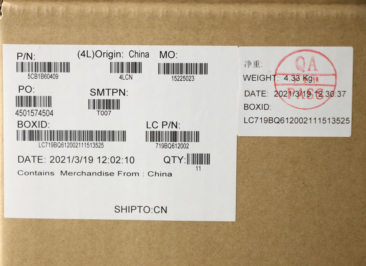 Lenovo LCD Cover L 82H7 A/B - 5CB1B60409