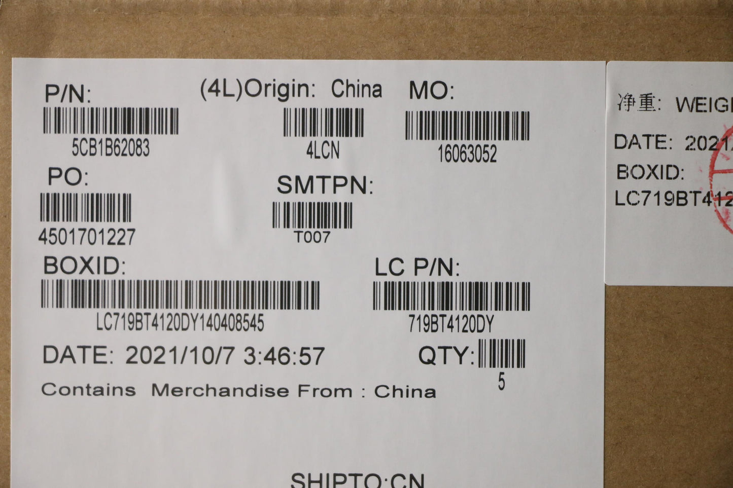 Lenovo Cover Upper Case Asm_Ita L82H8 - 5CB1B62083