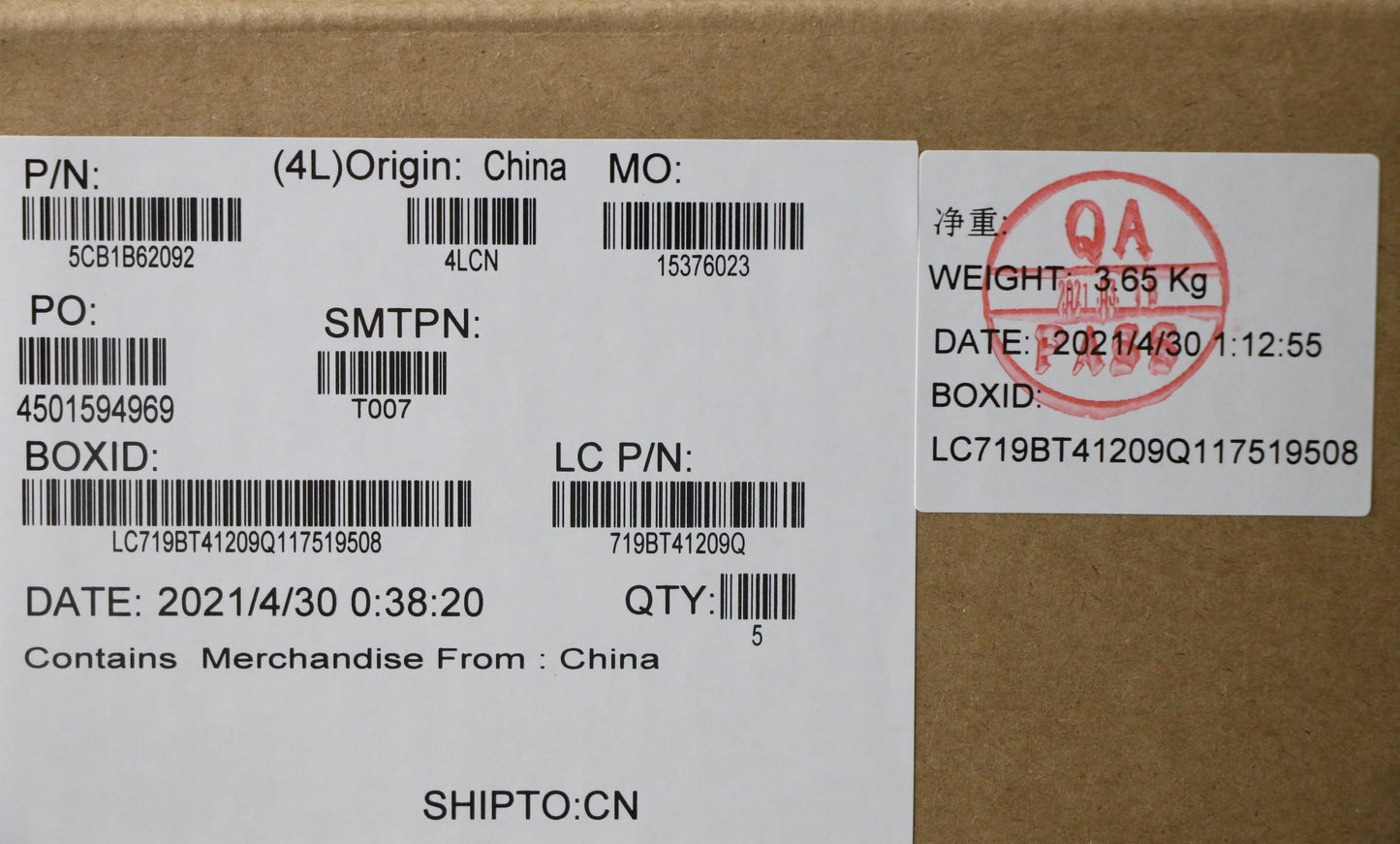 Lenovo Cover Upper Case Asm_Tc L82H8 - 5CB1B62092
