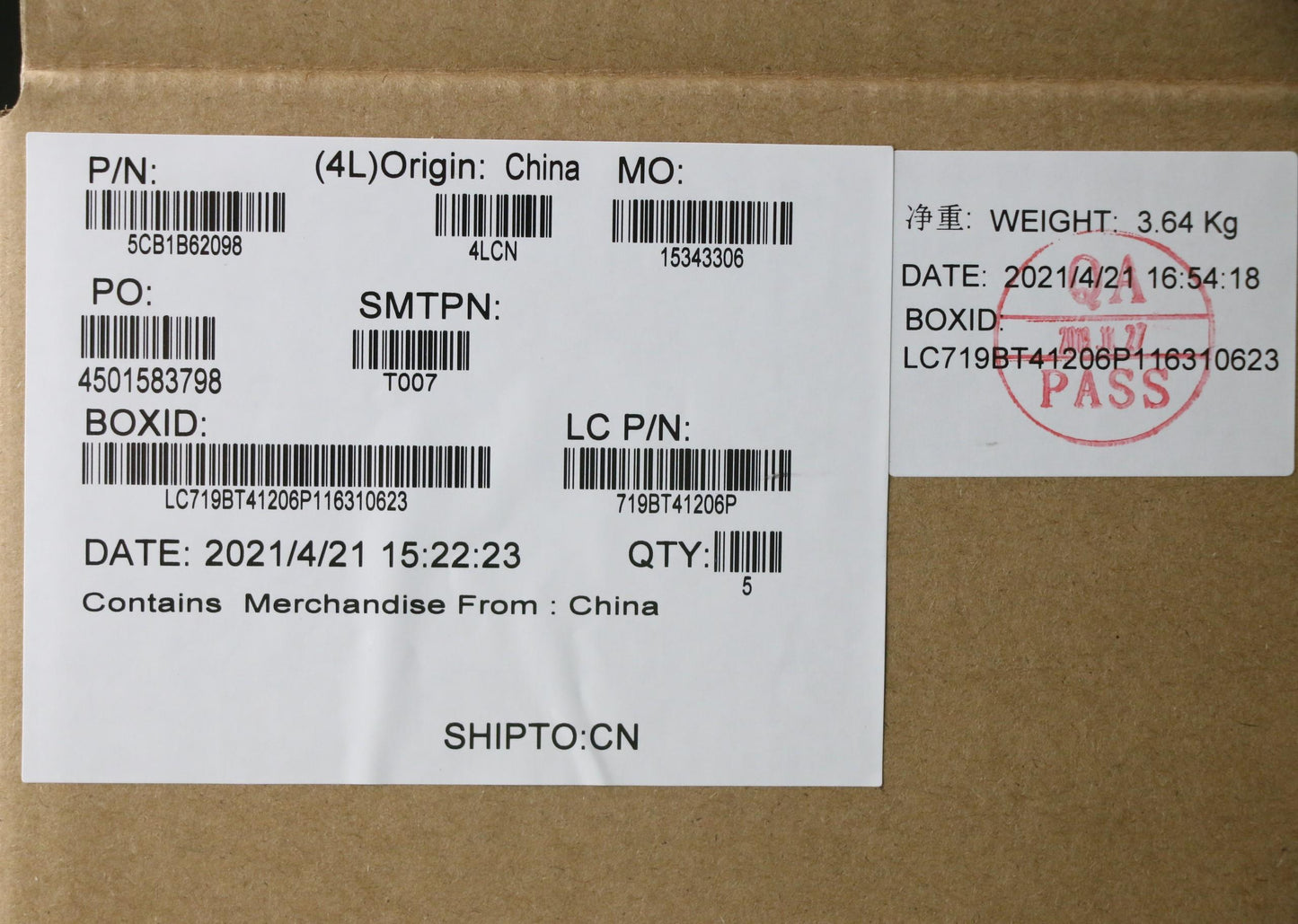 Lenovo Cover Upper Case Asm_Engl82H8F - 5CB1B62098