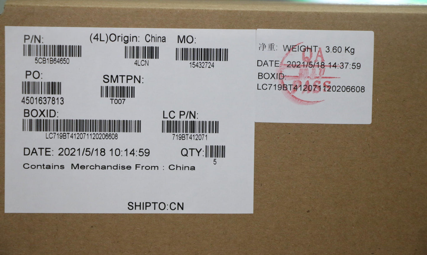 Lenovo Cover Upper Case Asm_Bell82H8F - 5CB1B64650