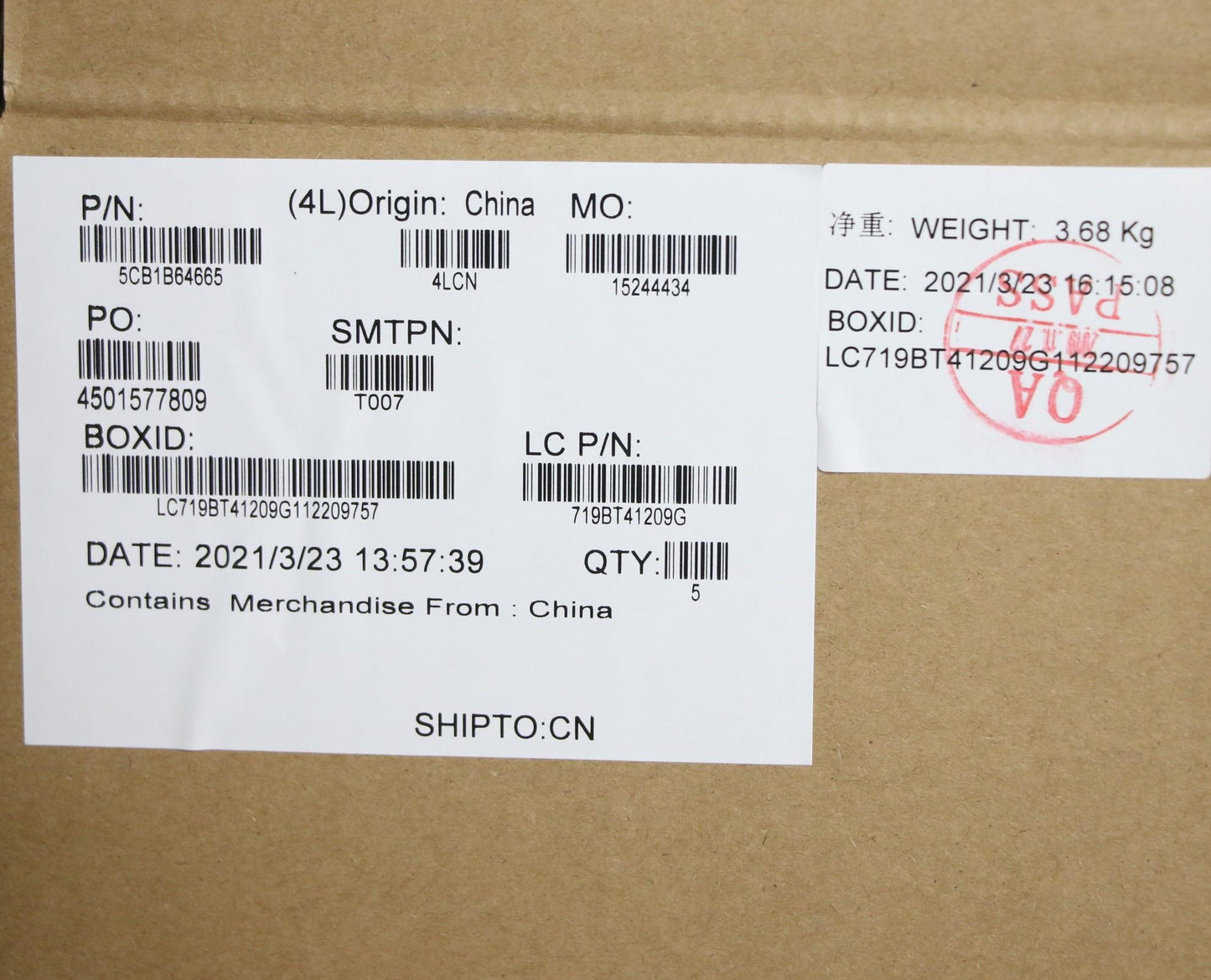 Lenovo Cover Upper Case Asm_Eng L82H8 - 5CB1B64665
