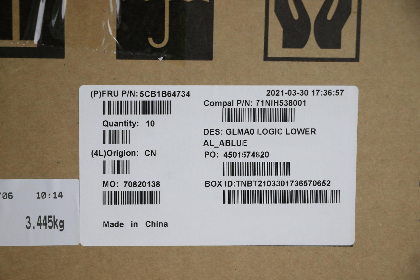 Lenovo Cover Lower Case C 82Fe Al_Blu - 5CB1B64734