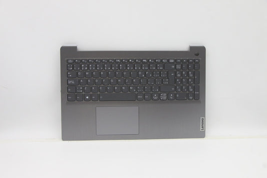 Lenovo C-Cover with Keyboard, Canadian French-English, Arctic Grey, Backlight, Fingerprint - 5CB1B65443