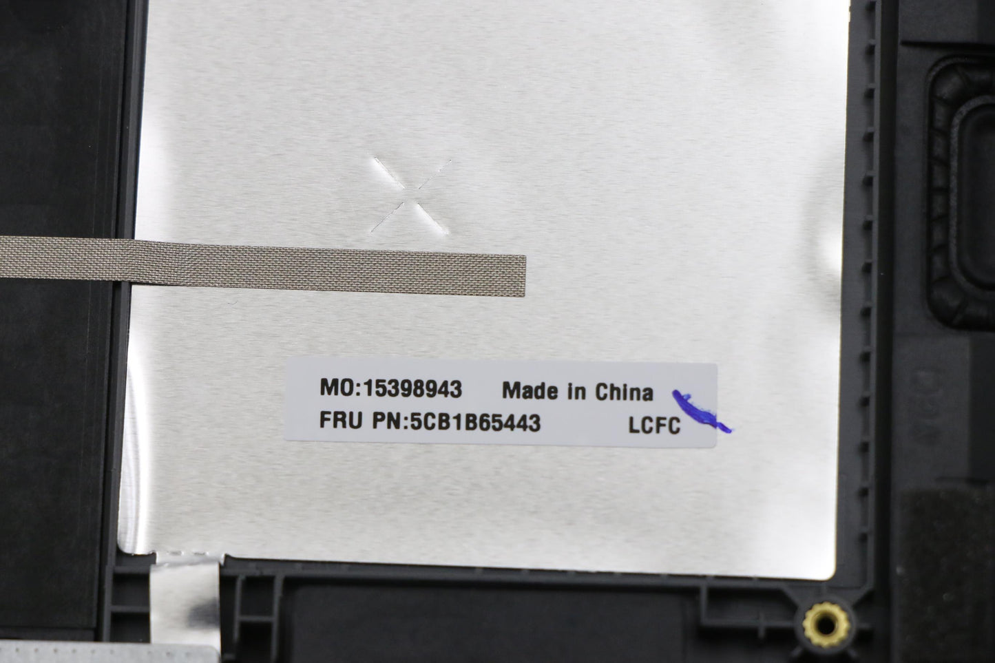 Lenovo C-Cover with Keyboard, Canadian French-English, Arctic Grey, Backlight, Fingerprint - 5CB1B65443