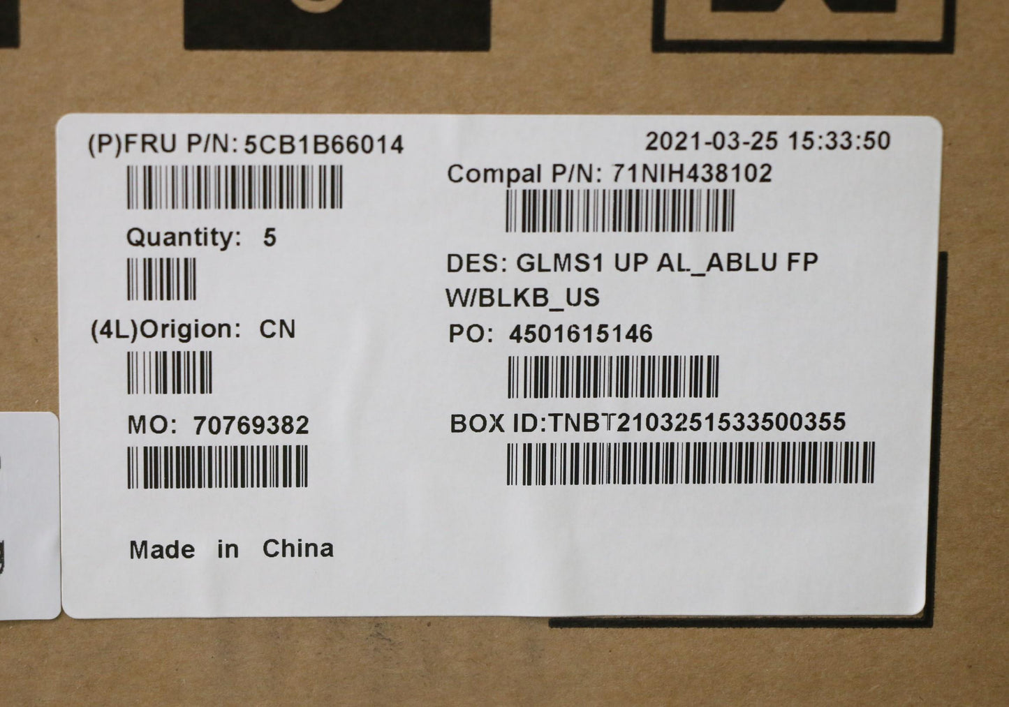 Lenovo Cover Uppercase_Eng C82Fe Albu - 5CB1B66014