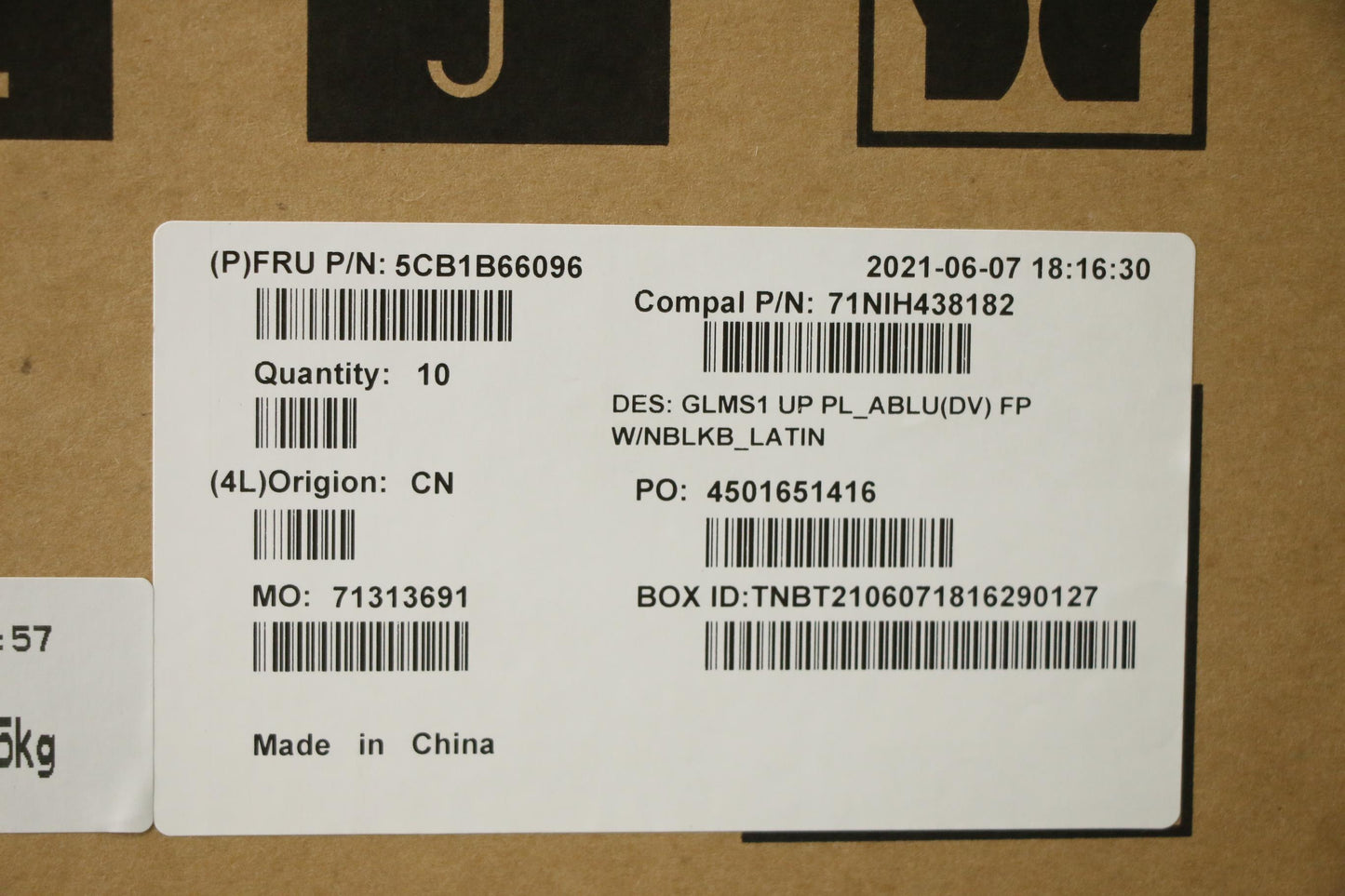 Lenovo Cover Uppercase_La Spa C82Fe P - 5CB1B66096